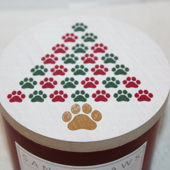 Sand & Paws Frazier Fir Scented Candle Neutralizes Pet Odor, Christmas Dog Theme - Picture 4 of 15